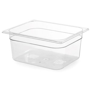 Hendi Polycarbonate Gastronorm Container 1/2 100 mm, Transparent