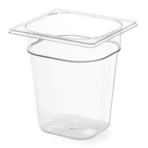 Hendi Polycarbonate Gastronorm Container 1/6 100 mm, Transparent Hendi Polycarbonate Gastronorm Container 1/6 100 mm, Transparent