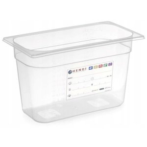 Hendi Polypropylene Gastronorm Container 1/3 150 mm, Transparent Hendi Polypropylene Gastronorm Container 1/3 150 mm, Transparent