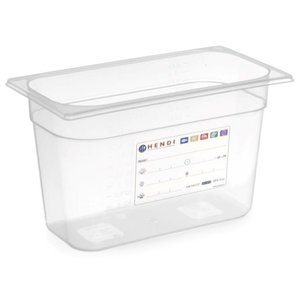 Hendi Polypropylene Gastronorm Container 1/3 200 mm, Transparent Hendi Polypropylene Gastronorm Container 1/3 200 mm, Transparent