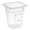 Hendi Polypropylene Gastronorm Container 1/6 200 mm, Transparent