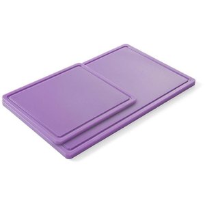 Hendi Polyethylene Cutting board HACCP 400 x 600 mm Violet with Cutout Hendi Polyethylene Cutting board HACCP 400 x 600 mm Violet with Cutout