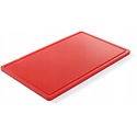 Hendi Polyethylene Cutting board HACCP GN 1/1 Red with Cutout