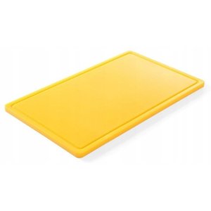 Hendi Polyethylene Cutting board HACCP GN 1/1 Yellow with Cutout
