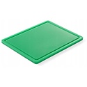 Hendi Polyethylene Cutting board HACCP GN 1/2 Green with Cutout