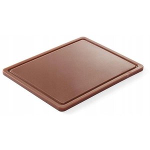 Hendi Polyethylene Cutting board HACCP GN 1/2 Brown with Cutout