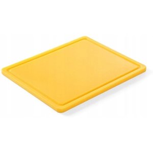 Hendi Polyethylene Cutting board HACCP GN 1/2 Yellow with Cutout