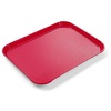 Hendi Wyprzedaż - Prostokątna taca do serwowania Fast Food 350 x 450 mm z polipropylenu, czerwona