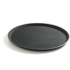 Hendi Polypropylene Round Non-Slip Serving Tray Ø 360 mm Black