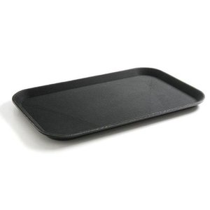 Hendi Polypropylene Rectangular Non-Slip Serving Tray GN 1/1 Black