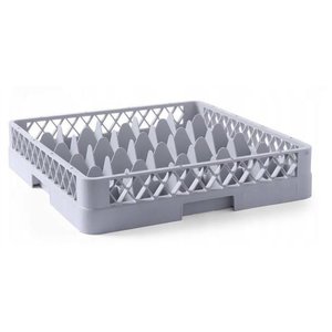 Hendi Gray Dishwasher Glassware Basket 25 compartments / 500 x 500 x 104 mm