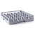 Hendi Gray Dishwasher Glassware Basket 36 compartments / 500 x 500 x 104 mm