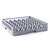 Hendi Gray Dishwasher Glassware Basket 49 compartments / 500 x 500 x 104 mm