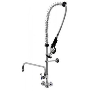 XXLselect Single Hole Deck Mounted Pre-Rinse Faucet with Spout, Knobs and Ceramic Heads