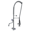 XXLselect Single Hole Deck Mounted Pre-Rinse Faucet with Spout, Water Connection Thread 3/8''