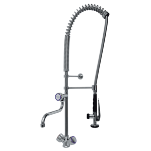 XXLselect Single Hole Deck Mounted Pre-Rinse Faucet with Spout, Water Connection Thread 3/8'' XXLselect Single Hole Deck Mounted Pre-Rinse Faucet with Spout, Water Connection Thread 3/8''