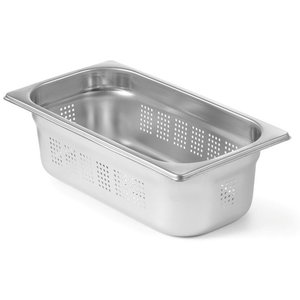 Hendi Pojemnik GN 1/3 40 mm ze stali nierdzewnej, perforowany Hendi Pojemnik GN 1/3 40 mm ze stali nierdzewnej, perforowany