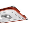 Hendi Stainless Steel Gastronorm Lid 1/3 with Seal and Place for Handles