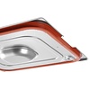 Hendi Stainless Steel Gastronorm Lid 1/4 with Seal and Place for Handles