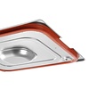 Hendi Stainless Steel Gastronorm Lid 1/6 with Seal and Place for Handles