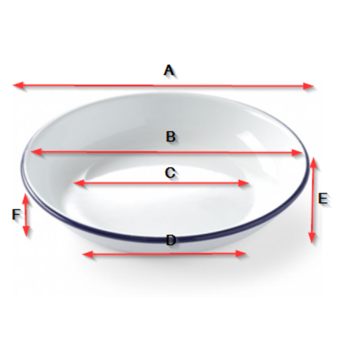 Hendi Talerz emaliowany, głęboki, Ø240 mm Hendi Talerz emaliowany, głęboki, Ø240 mm