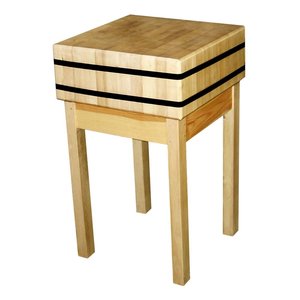 RedFox Butcher block wooden 500x600x850 mm on a wooden base