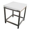 RedFox Butcher block made of polyethylene 600x600x850 mm on a stainless steel base