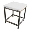RedFox Butcher block made of polyethylene 700x700x850 mm on a stainless steel base