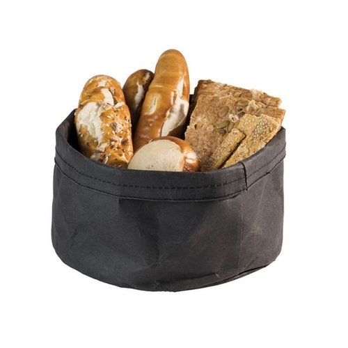 APS Worek bufetowy na pieczywo | czarny | Ø 20 cm, h: 13 cm