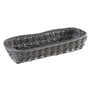 APS Koszyk | pojemnik na sztućce prostokątny | 270x100mm | antracytowy APS Koszyk | pojemnik na sztućce prostokątny | 270x100mm | antracytowy