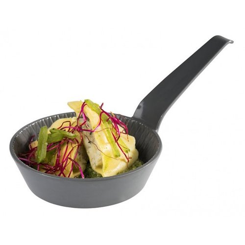 APS Miska z rączką z melaminy 0,07L | szara APS Miska z rączką z melaminy 0,07L | szara