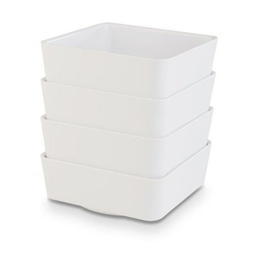 APS Miska kwadratowa z melaminy | biała | 1,5L