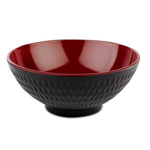 APS Miska z melaminy | czarno-czerwona | 0,6L APS Miska z melaminy | czarno-czerwona | 0,6L