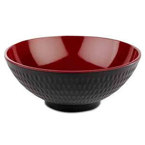 APS Miska z melaminy | czarno-czerwona | 1,1L APS Miska z melaminy | czarno-czerwona | 1,1L