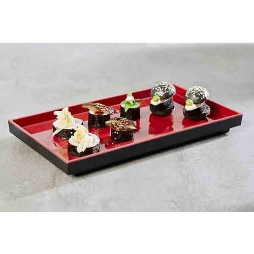 APS Taca GN z melaminy | czarno-czerwona | GN 1/3 APS Taca GN z melaminy | czarno-czerwona | GN 1/3