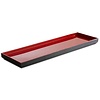 APS Taca GN z melaminy | czarno-czerwona | GN 2/4 APS Taca GN z melaminy | czarno-czerwona | GN 2/4