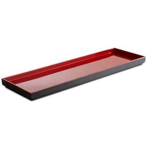 APS Taca GN z melaminy | czarno-czerwona | GN 2/4 APS Taca GN z melaminy | czarno-czerwona | GN 2/4