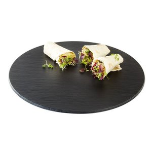 APS Taca okrągła z melaminy | czarna | Ø 40 cm, H: 1 cm APS Taca okrągła z melaminy | czarna | Ø 40 cm, H: 1 cm