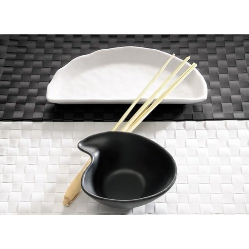 APS Miska owalna z melaminy 0,2L | czarna APS Miska owalna z melaminy 0,2L | czarna