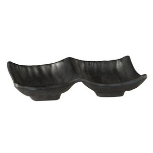 APS Miska prostokątna z melaminy 140x90mm | czarna APS Miska prostokątna z melaminy 140x90mm | czarna