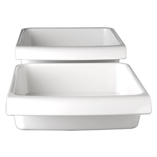 APS Miska prostokątna z melaminy | biała | 32,5 x 26,5 cm, H: 7,5 cm APS Miska prostokątna z melaminy | biała | 32,5 x 26,5 cm, H: 7,5 cm