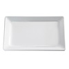 APS Półmisek prostokątny z melaminy | biały | 35,5 x 18 cm, h: 3 cm