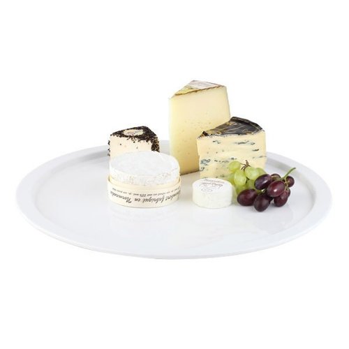 APS Półmisek okrągły z melaminy o średnicy 310mm | biały | Ø 38 cm, h: 2 cm