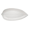 APS Półmisek z melaminy w kształcie liścia | biały | 53 x 29, h: 3,5 cm APS Półmisek z melaminy w kształcie liścia | biały | 53 x 29, h: 3,5 cm