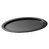 APS Antypoślizgowa owalna taca do serwowania kawy 215 x 285 mm z melaminy, czarna APS Antypoślizgowa owalna taca do serwowania kawy 215 x 285 mm z melaminy, czarna