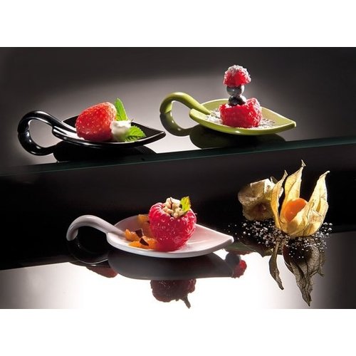 APS Łyżka przystawkowa z melaminy | 100x45x(H)15mm | biała