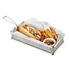 APS Wyprzedaż - Koszyk do serwowania potraw | inox | 26 x 13 cm, H: 4,5 cm