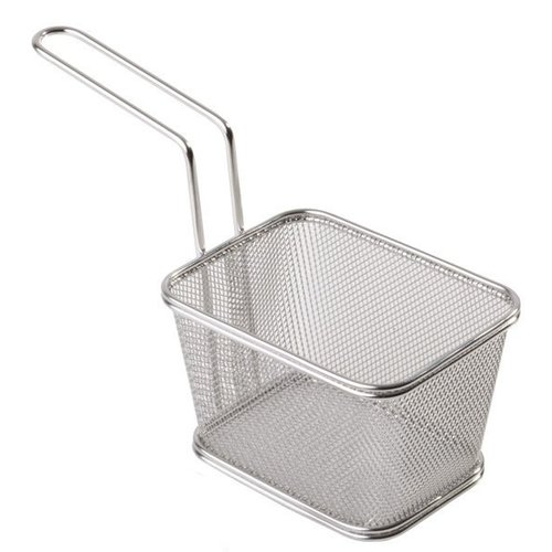 APS Koszyk do serwowania potraw | inox | 13,5 x 10,5 cm, H: 8 cm APS Koszyk do serwowania potraw | inox | 13,5 x 10,5 cm, H: 8 cm