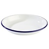 APS Talerz emaliowany, głęboki, Ø220 mm, 350 ml, biało-niebieski APS Talerz emaliowany, głęboki, Ø220 mm, 350 ml, biało-niebieski