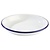 APS Deep Enameled Plate, Ø220 mm, 350 ml, White-Blue